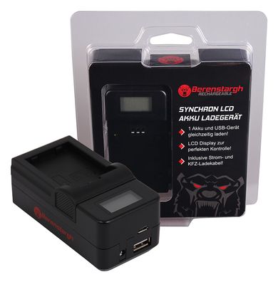 Berenstargh Synchron USB Ladegerät Nikon EN-EL25 Z30 Z50 Z fc
