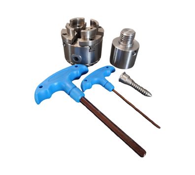 VEVOR Holzdrehfutter 70 mm KP2-3/4 4-Backen selbstzentrierend