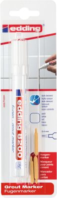 Edding 8200-1-4049 Fugenmarker, 2-4 mm, weiß