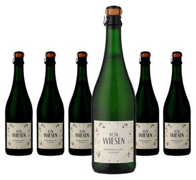 6 x Von Wiesen Apfel & Brombeerblatt Alkoholfrei