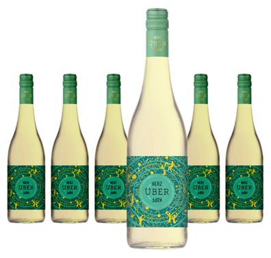 6 x Ambs Herz über Kopf Secco