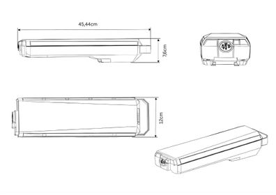 Nachbauakku 36V - 20Ah 720Wh e-Bike Power Pack für Bosch Active und Bosch Performa