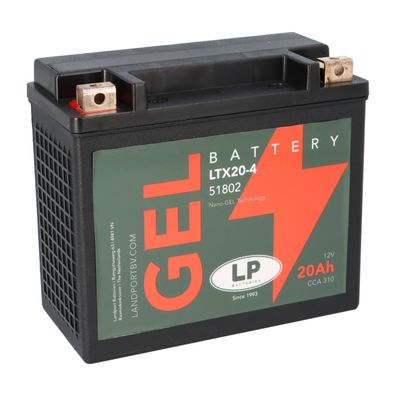 Batterie 12V 20Ah für Motorrad Startbatterie MG LTX20-4