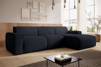 AX LIVING Couch Sofa L Form Didim mini Schwarz 310 cm breit, stilvoll R