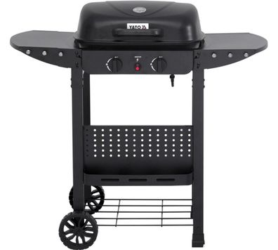 Gasgrill 5kW, 2 Brenner, Stahl 100,5 x 49 x 92,4 cm