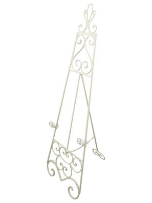 Staffelei 152cm Bilderständer Aufsteller Nostalgie Eisen Antik-Stil weiss