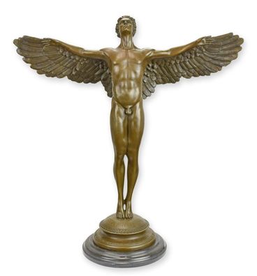 Bronzeskulptur „Rising Day“ nach Weinmann Replikat Retro Design Dekoration