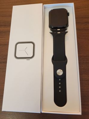 Apple Watch Series 10 GPS 46 mm Schwarz Smartwatch mit Sportarmband 36 Monate Gewähr