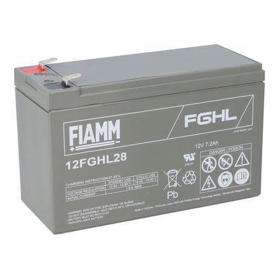 Fiamm Blei-Akku 12FGHL28 12V 7,2Ah Pb Faston 6,3 mm