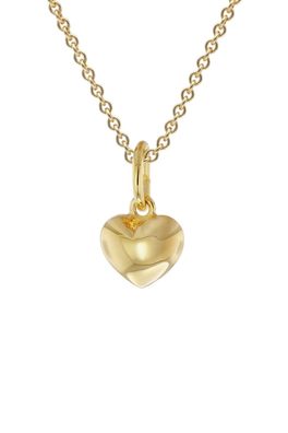 trendor Schmuck Herz-Anhänger 333 Gold Mit Vergoldeter Silberkette für Kinder 28964