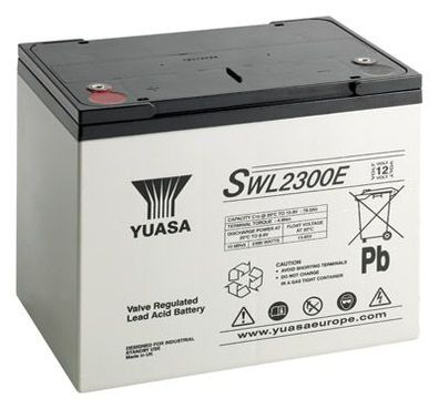 Yuasa Blei-Akku SWL2300 Pb 12V / 80Ah 10-12 Jahresbatterie, M6 innen