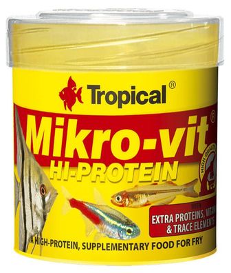 Tropical Mikro-Vit Aufzuchtfutter Hi-Protein 50ml Futter zur Aufzucht von Zierfischen