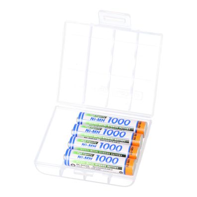 4x Panasonic HR-4U 1000mAh + Akkubox Ni-MH 1,2V / 1000mAh