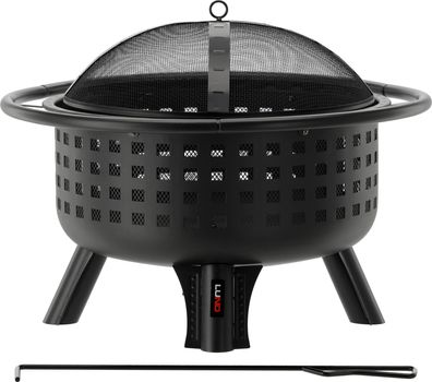 Feuerstelle 80 x 80 x 61 cm mit Funkenschutz