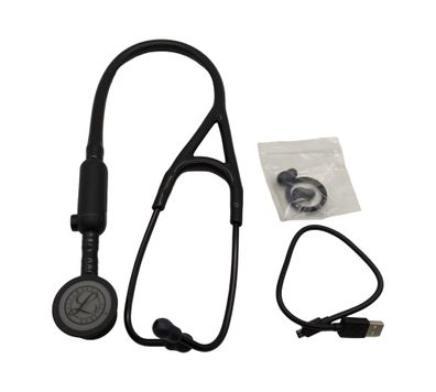 3M Littmann CORE Digital-Stethoskop 8490 Schwarz 69?cm Bruststück Schlauch