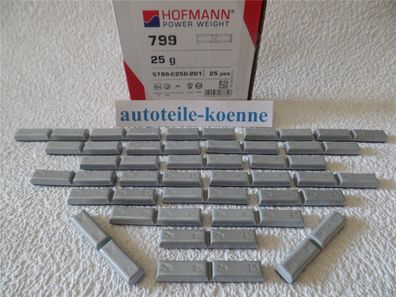 25x 25 Gramm Hofmann Motorrad Klebegewichte Zink Breite 11mm Dicke 7,2mm