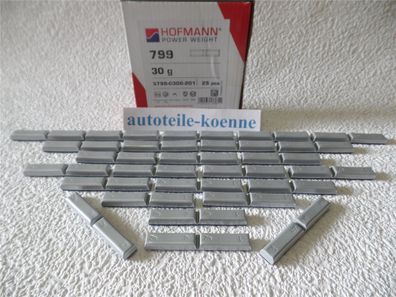 25x 30 Gramm Hofmann Motorrad Klebegewichte Zink Breite 11mm Dicke 7,2mm