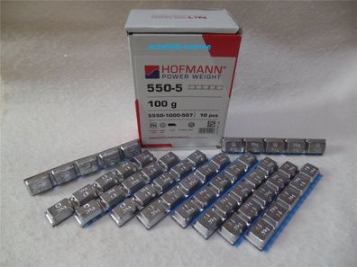 10x 100g Klebegewichte Typ 550 für LKW Alufelgen pro Riegel 5x20 Gramm