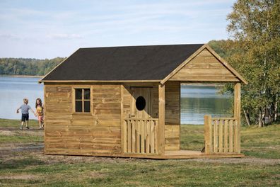 Kinderspielhaus Spielhaus Holz-Gartenhaus für Kinder #3996