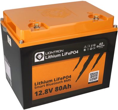 Liontron LiFePO4 Akku 12,8V 80Ah LX Smart BMS mit Bluetooth mit 0% MwSt nach §12