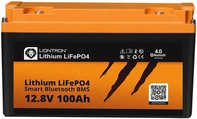 Liontron LiFePO4 12,8V 100Ah LX Smart BMS mit Bluetooth - All In 1 - Marine - mit