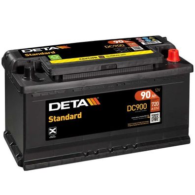 DETA DC900 Standard Autobatterie 12V 90Ah 720A
