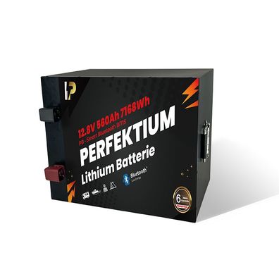 Perfektium LiFePO4 Batterie 12.8V 560Ah Smart Bluetooth BMS mit 0% MwSt nach §12