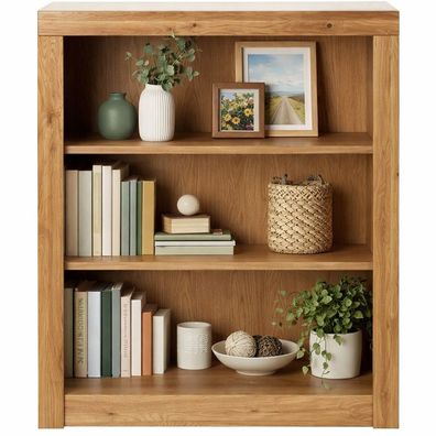 Standregal 90x42x107 Bücherregal Wildeiche teilmassiv #4046