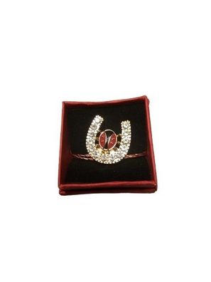Martisor Potcoava Märzchen Charm Anhänger als Hufeisen in Rote Geschenk Box 2931