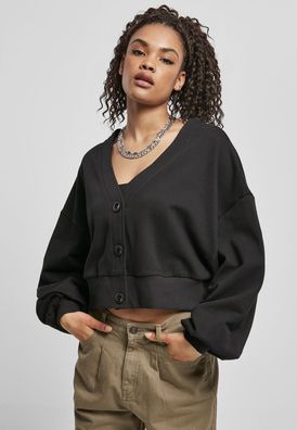 Urban Classics Damen Ladies Organic Oversized Short Terry Cardigan TB4371