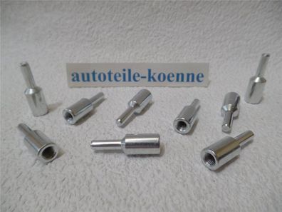 9 Adapter Spanndorn Befestigung für Bohrmaschine Folienradierer Radierscheibe