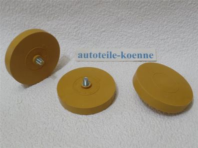 3 Folienradierer Radierscheibe Premium Ø 90mm Aufkleber Zierstreifen Entferner