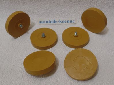6 Folienradierer Radierscheibe Premium Ø 90mm Aufkleber Zierstreifen Entferner