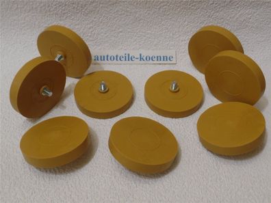 9 Folienradierer Radierscheibe Premium Ø 90mm Aufkleber Zierstreifen Entferner