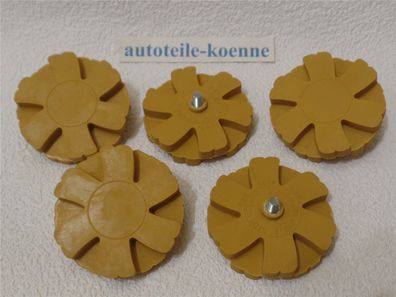 5 Folienradierer Radierscheibe "Wave" Ø 90mm Aufkleber Zierstreifen Entferner