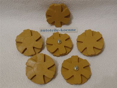 6 Folienradierer Radierscheibe "Wave" Ø 90mm Aufkleber Zierstreifen Entferner