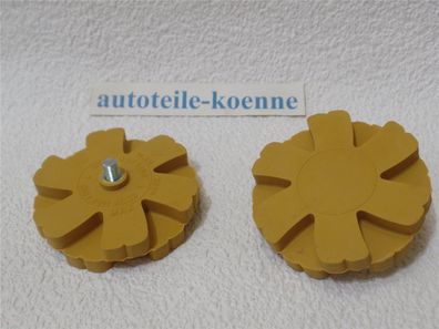 2x Folienradierer Radierscheibe "Wave" Ø 90mm Aufkleber Zierstreifen Entferner