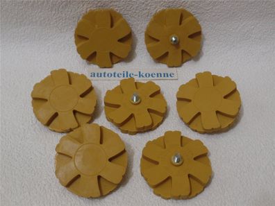 7x Folienradierer Radierscheibe "Wave" Ø 90mm Aufkleber Zierstreifen Entferner