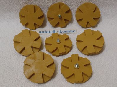 8x Folienradierer Radierscheibe "Wave" Ø 90mm Aufkleber Zierstreifen Entferner