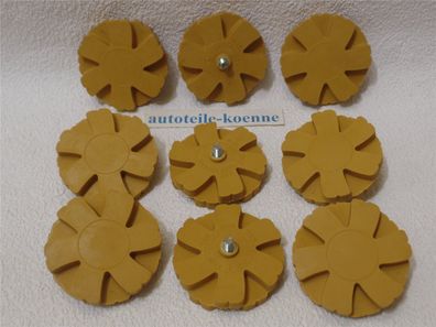 9x Folienradierer Radierscheibe "Wave" Ø 90mm Aufkleber Zierstreifen Entferner