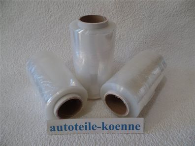 3x Stretchfolie je 150m Länge 125mm Breite Wickelfolie Abrollfolie Palettenfolie