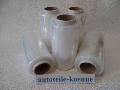 5x Stretchfolie je 150m Länge 125mm Breite Wickelfolie Abrollfolie Palettenfolie