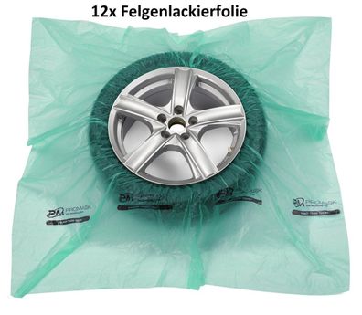12x Felgenlackierfolie Felgen Lackierschutzfolie Lackierschutz Lack Sprühfolie