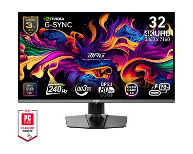 MSI MPG 322URXDE QD-OLED - OLED-Monitor - Gaming - 81.3 cm (32") (31.5" sichtbar) - 3