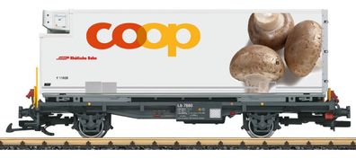 LGB 45888-02 Containerwagen COOP RhB Pilze Spur 2m