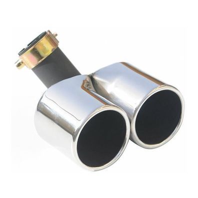 Auspuffblende Endrohr für Smart ForTwo 2007-2014 Doppelrohr Edelstahl Chrom 1tlg