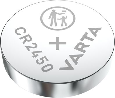 VARTA Lithium Coin, Knopfzellenbatterie, CR2450, 3V, 1Stk