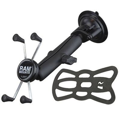 RAM Universal X-Grip Saugfuss-Smartphonehalterung groß, Set