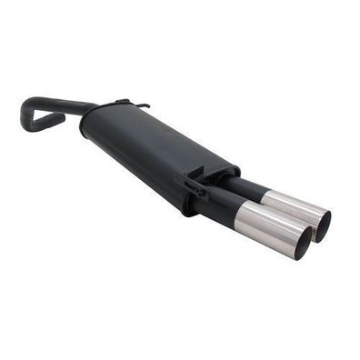 Novus Sportauspuff für VW Polo 9N / 9N3 2x76 RL-Design Endschalldämpfer mit ABE