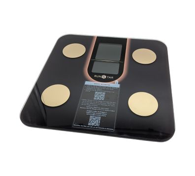 RunSTAR Digitale Körperfettwaage 8-in-1 Gewicht, BMI, Fettanteil